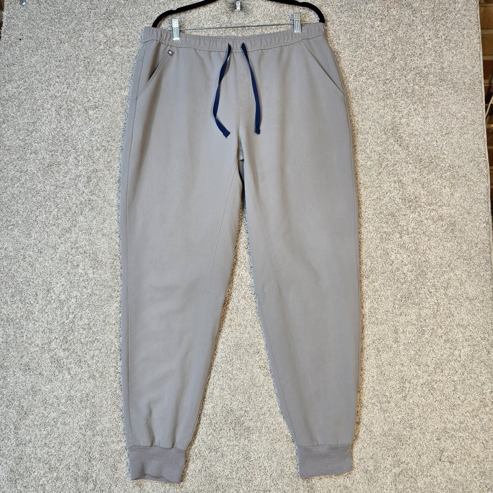 Figs Technical Collection Scrub Pants Adult XL (35x30) Gray blue drawstring